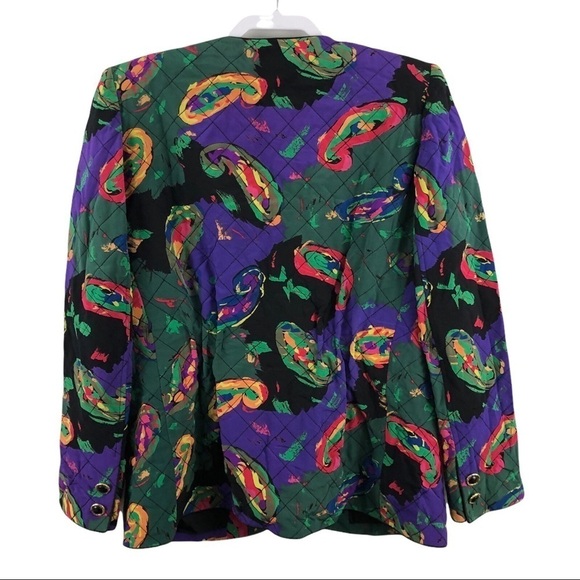 Emanuel Ungaro Parallele Paris Ruched Jacket Vintage 80s - Picture 2 of 9